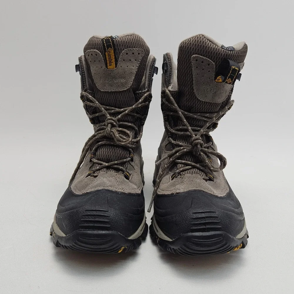 Columbia Bugaboot Plus III Mens 9.5 Grey Omni-Heat Waterproof Winter Snow Boots